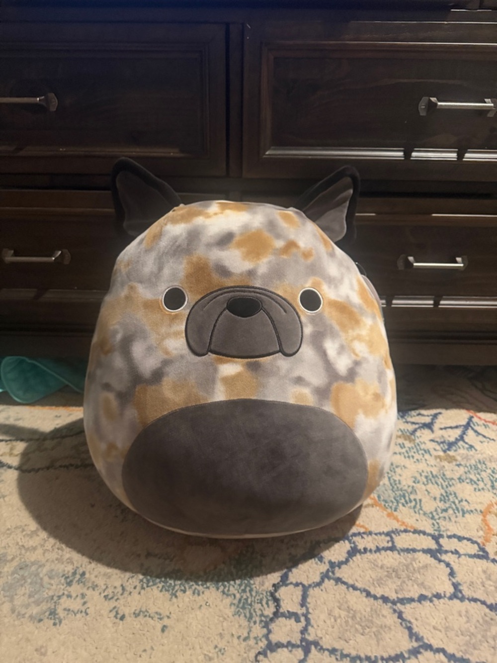 Squishmallows Brown & Black Dog Plush Pillow